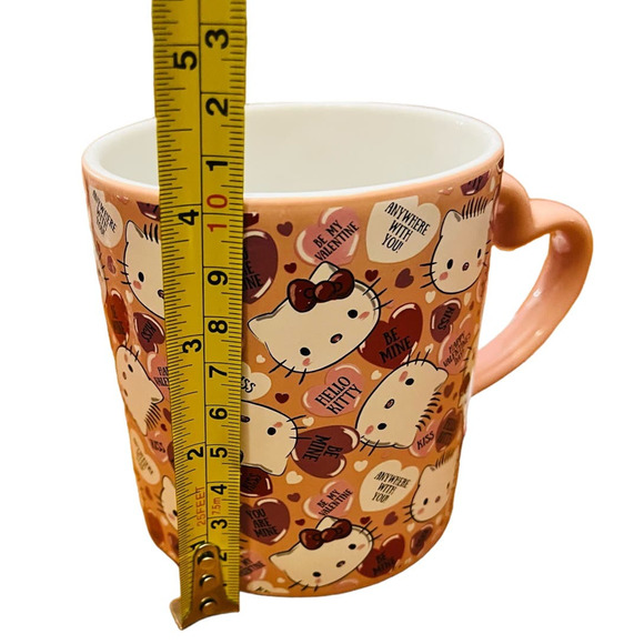 Hello Kitty Valentines Mug with Heart  Shaped Handle - Picture 4 of 5